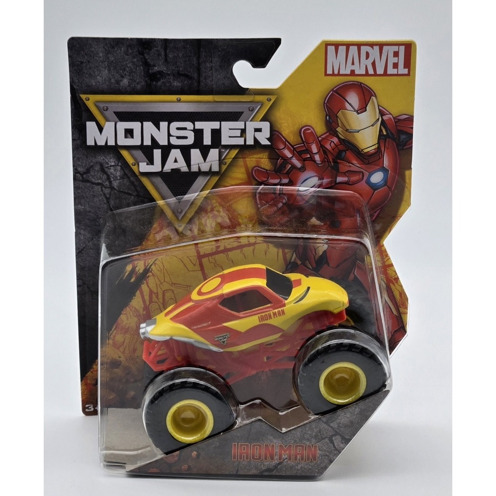 Spin Master Monster Jam Marvel Iron Man Truck 1:64 Series 4 Die Cast New